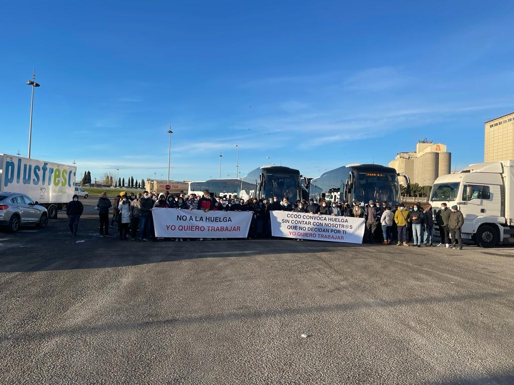 300 profesionales del matadero Avícola de Lleida rechazan la huelga de CC.OO. y apuestan por trabajar